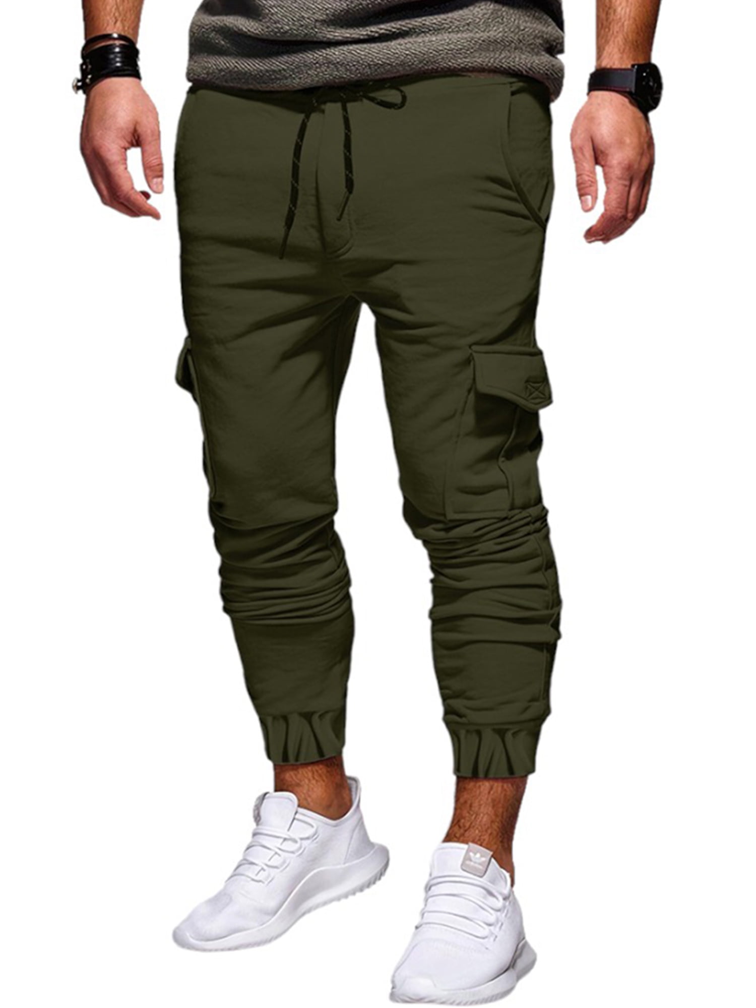 Men's Solid Color Cargo Pants