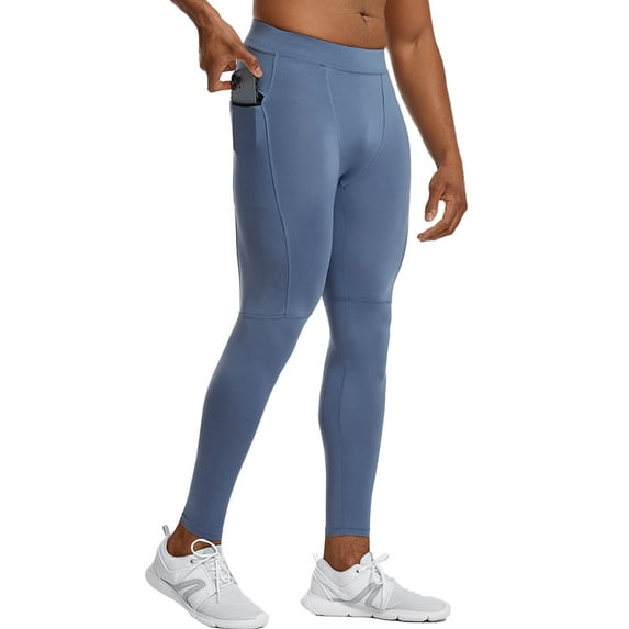 Gvmfive Mens Compression Fitness Pants Stretch Active Workout Running Leggings Trousers