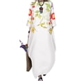 thumbnail image 1 of Gvmfive Plus Size Dress S-5XL Women Floral Print Maxi Dress Casual 3/4 Sleeve Long Dress, 1 of 8