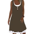 thumbnail image 1 of Gvmfive Summer Dresses for Women Round Neck Casual Printed Loose Beach Party Dress, 1 of 4