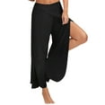 thumbnail image 1 of Gvmfive Women Casual Asymmetrical Split Pants Loose Trousers, 1 of 2