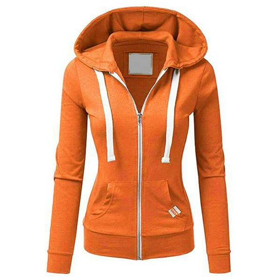 Gvmfive Women Casual Zip Hoodie Sweatshirt Jacket