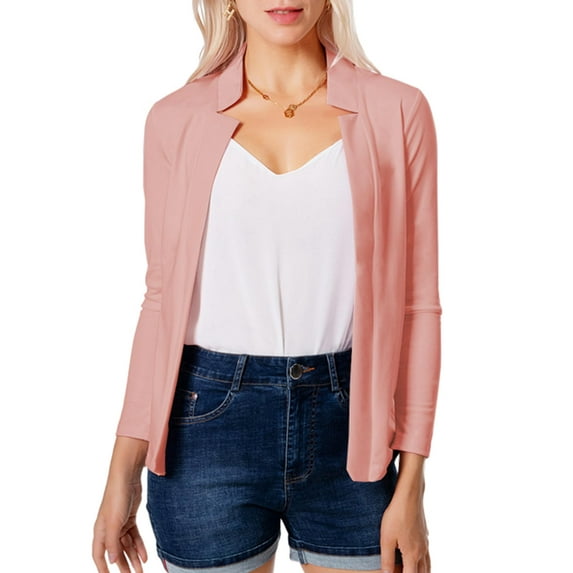 Gvmfive Women Long Sleeve Blazer Suit Casual Office Work Jacket Top Outwear