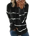 thumbnail image 1 of Gvmfive Women Long Sleeve Stripe Hoodies Pullover Loose Tops, 1 of 4