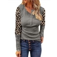 thumbnail image 1 of Gvmfive Women Long Sleeve V Neck Tops Button Up Shirt Blouse, 1 of 4