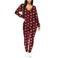 thumbnail image 1 of Gvmfive Women Onesie Sleepwear Long Sleeve Christmas Jumpsuit Romper, 1 of 5