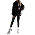 thumbnail image 1 of Gvmfive Women Oversized Pullover Tops Long Sleeve Hoodie Sweatshirts with Pockets, 1 of 4