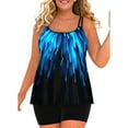 thumbnail image 1 of Gvmfive Women Plus Size Two Pieces Bathing Suit Gradient Print Tankini Top with Boyshorts Swimsuit Swimwear, 1 of 4