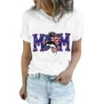 thumbnail image 1 of Gvmfive Women Short Sleeve American Flag T Shirt 4th of July Patriotic Loose Tops, 1 of 4