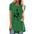 thumbnail image 1 of Gvmfive Women Short Sleeve Tunic Tops Casual Short Sleeve T Shirt Dandelion Print Loose Tee Blouse, 1 of 5