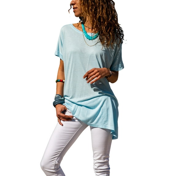 Gvmfive Women Solid Color Short Sleeve Tops Back Hollow Out Casual Blouse T Shirt