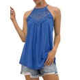 thumbnail image 1 of Gvmfive Women Summer Lace Tank Tops Casual Halter Neck Sleeveless Vest T-shirt Blouses, 1 of 4