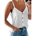 thumbnail image 1 of Gvmfive Women Summer V Neck Button Up Sleeveless Tank Tops, 1 of 4