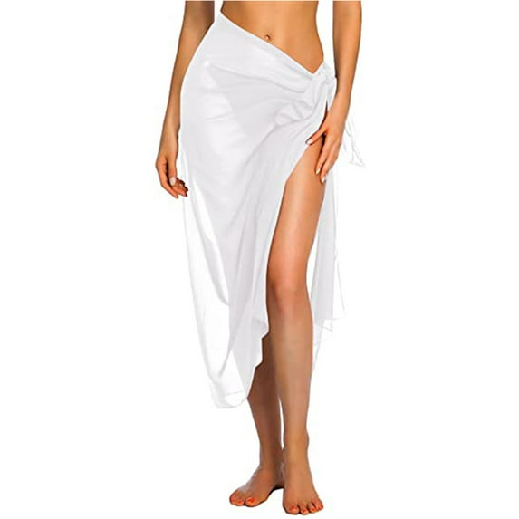 Gvmfive Women Swimsuit Wrap Cover Up Sheer Beach Scarf Swimming Costume