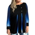 thumbnail image 1 of Gvmfive Women Tops Plus Size Long Sleeve Gradient Print Blouse, 1 of 4