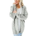 thumbnail image 1 of Gvmfive Women's Long Sleeve Open Front Base Solid Color Cardigan Knit Sweater, 1 of 8