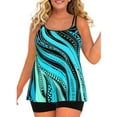 thumbnail image 1 of Gvmfive Women's Plus Size 2-Piece Bathing Suits Tankini with Boyshorts Swimsuit Swimwear, 1 of 4