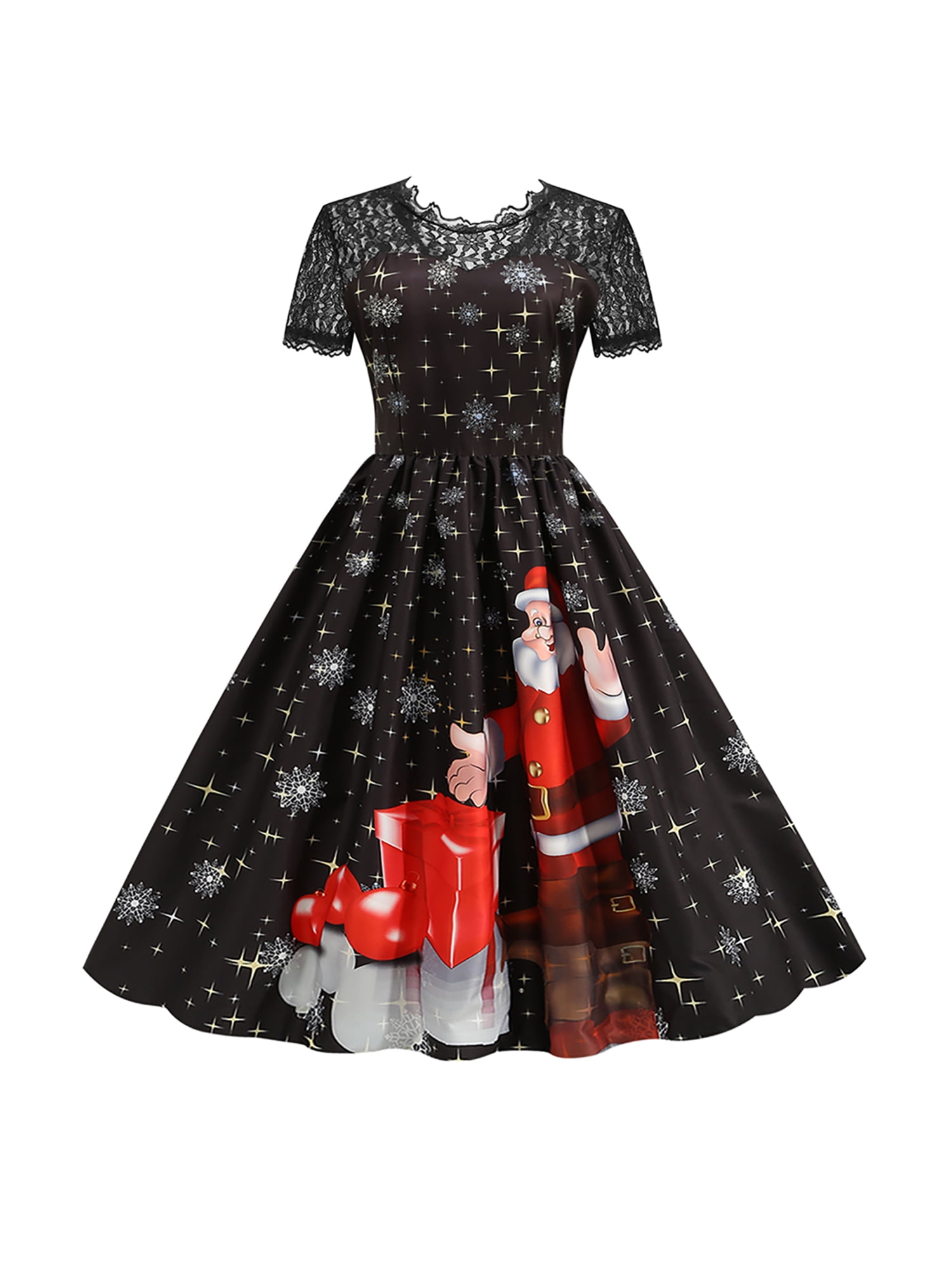 Short sleeve christmas outlet dress