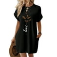 thumbnail image 1 of Gvmfive Womens Casual T-Shirt Dress Short Sleeve Printed Loose Beach Dress, 1 of 4