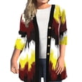 thumbnail image 1 of Gvmfive Womens Plus Size Colorblock Long Sleeve Button Down Cardigan, 1 of 4