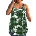 thumbnail image 1 of Gvmfive Womens Plus Size Floral Print Sleeveless Flowy Tunic Tank Tops S-5XL, 1 of 4