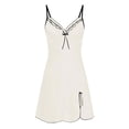 thumbnail image 1 of Gvmfive Womens Sexy Lingerie Sleepwear Chemise Satin Slip Silk Nightgown, 1 of 3