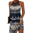 thumbnail image 1 of Gvmfive Womens Sleeveless Summer Boho Halter Dress Sundress, 1 of 7
