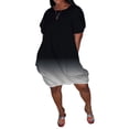 thumbnail image 1 of Gvmfive Womens Summer Casual Short Sleeve Gradient Loose Dress Plus Size, 1 of 5