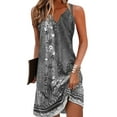 thumbnail image 1 of Gvmfive Womens Summer Dress Boho Floral Print V-Neck Sleeveless Tank Dress, 1 of 4