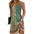 thumbnail image 1 of Gvmfive Womens Summer Dress Boho Floral Print V-Neck Sleeveless Tank Dress, 1 of 4