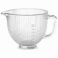 thumbnail image 1 of GVODE 5 Quart Glass Mixing Bowl for KitchenAid Tilt-Head Stand Mixers with Handle & Pour Spout, 1 of 8