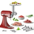 thumbnail image 1 of GVODE Stainless Steel Meat Grinder Attachment for KitchenAid Stand Mixer Food Grinder Attachments Set, 1 of 8