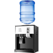 Gvode Water Cooler Dispenser 3 or 5 Gallon, Top-Loading Counter Water Dispenser, Hot/Cold/Room Temp