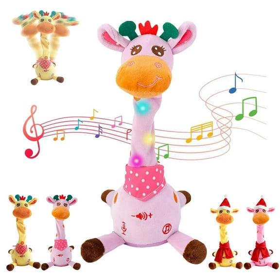 GvuoFny Dancing Giraffe Toy 2025 Upgrade – Sings, Dances with LED Lights & Adjustable Volume, Interactive Plush Gift