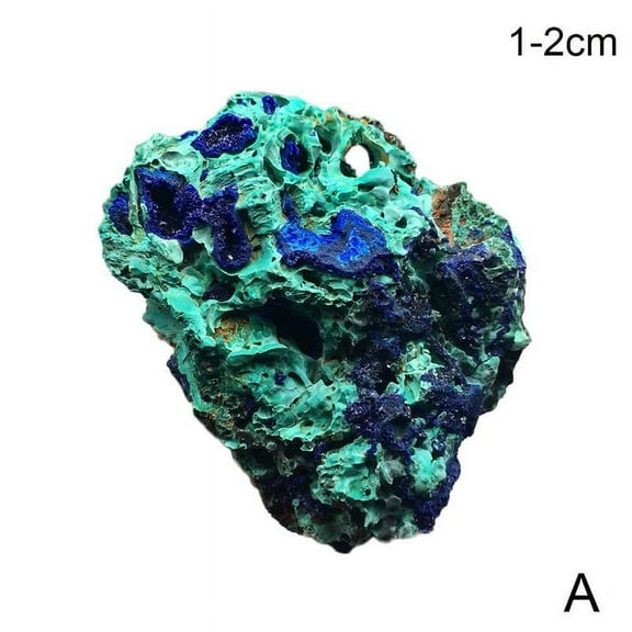 Gvyyzp 1x Natural Azurite Malachite Geode Crystal Mineral Specimen A New Stone