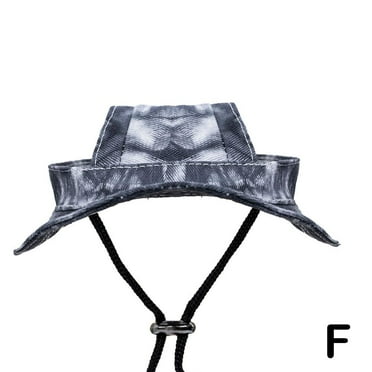 Gvyyzp Dog Bucket Hats, Dog Round Cap with Ear Hole Adjustable Outdoor Travel Sun T0T