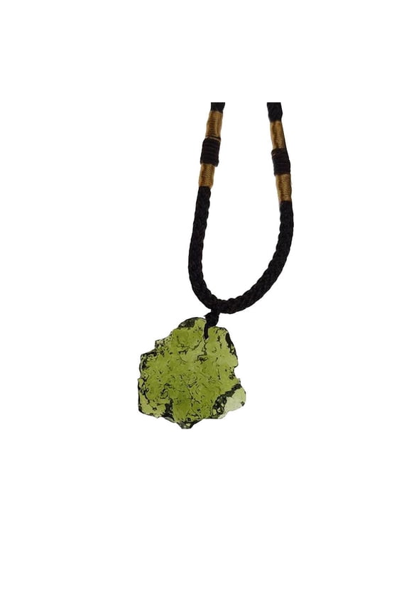 Natural Moldavite Impact Glass Czech Meteorite Energy Chakra Stone Pendants G7