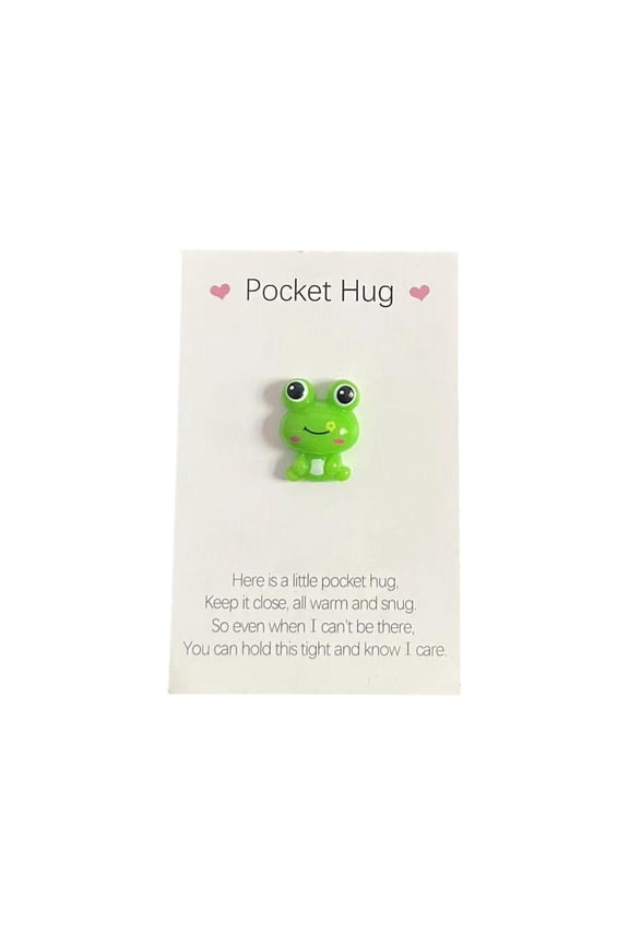 Pocket Hug Heart Pocket Embraces Heart Embraces Love Token Gift Frog New G4