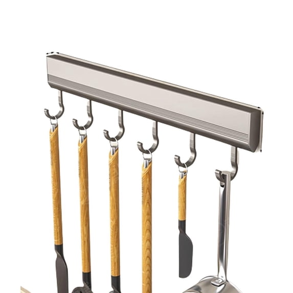 Gvyyzp Self adhesive Hooks Rack Wall Mounted Kitchen Utensils Row Hook Storage Lot K2