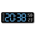 thumbnail image 1 of Gvyyzp With Calendar Date Temperature LED Large Display USB Wall Digital Cl L7W4, 1 of 8
