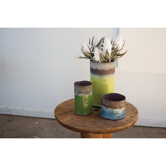 GwG Outlet Ceramic Trunk Vase - Lemon PTCA1013