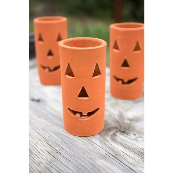 GwG Outlet Set of 6 Clay Jack-O-Lantern H8432