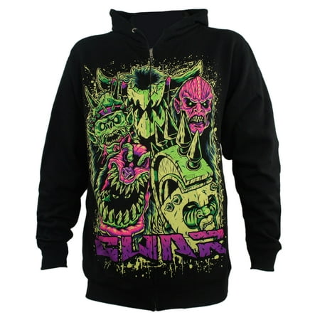 Gwar Men's Faces Zip Up Hoodie | Officially Licensed Merchandise