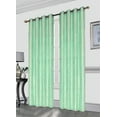 thumbnail image 1 of Gwen 52X84 Decorative Crushed Faux Linen Curtain Panel, Elegant Sparkle Metallic Solid Color Window Curtain, Single Panel, Mint, 1 of 2