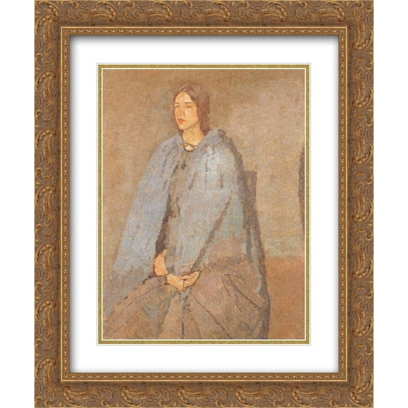 Gwen John 2x Matted 20x24 Gold Ornate Framed Art Print 'The Pilgrim'