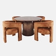 thumbnail image 1 of Gwen Luxury Mid-Century Modern Five Piece Dining Set with Upholstered Chairs, 1 of 10
