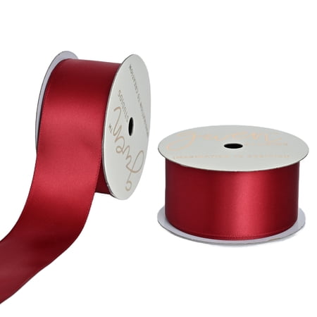 Gwen Studios 1.5" Burgundy Satin Ribbon, 7 yards