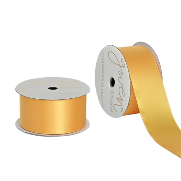Gwen Studios,1 1/2"YellowSatin Ribbon,7 yards