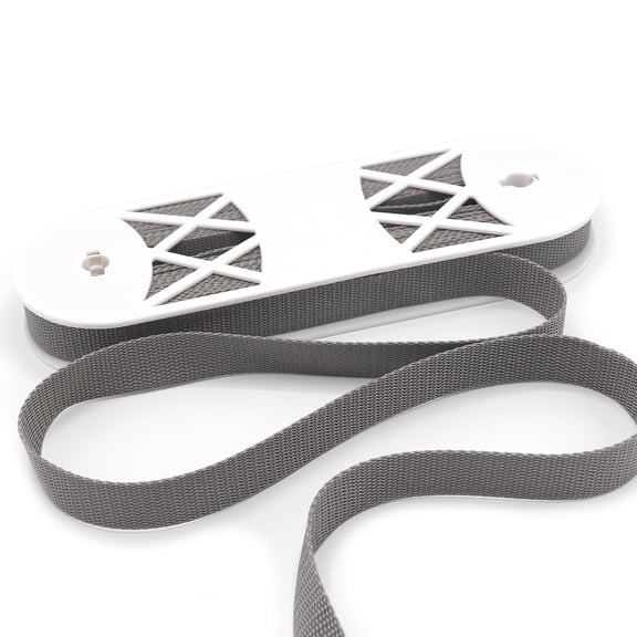 Gwen Studios 1" Dark Grey Webbing, 15 Yards
