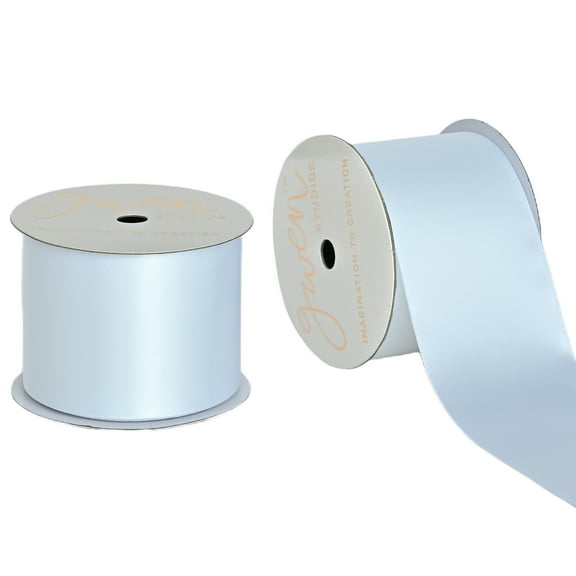 Gwen Studios 2.25" White Satin Ribbon, 7 Yards